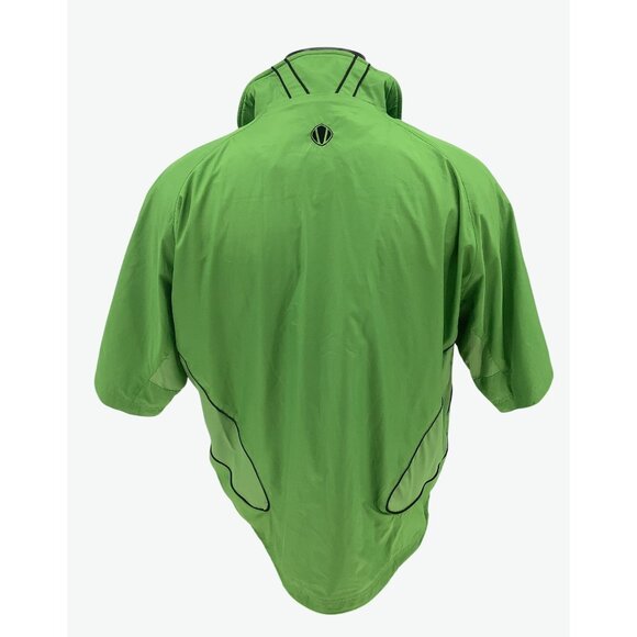 Sunice Green Half-Zip Short Sleeve Windbreaker Mens L Lightweight Golf Outerwear - Picture 4 of 9